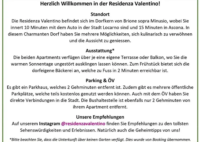 Residenza Valentino * Locarno